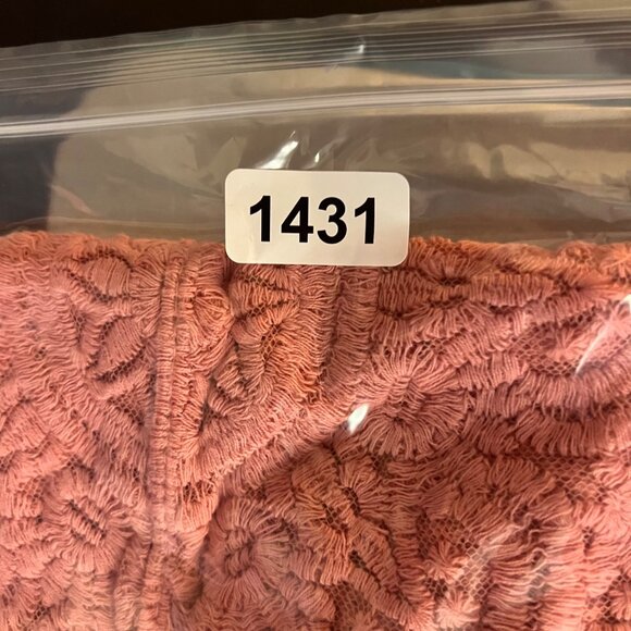 Pink Sheer Lace Kimono Cardigan Cover-Up Feminine 2XL-3XL Boho Long Elegant Sexy - Picture 12 of 12